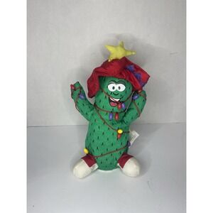 RARE Playtronix Christmas Dancing Singing Cactus with Red Hat VTG Very HTF